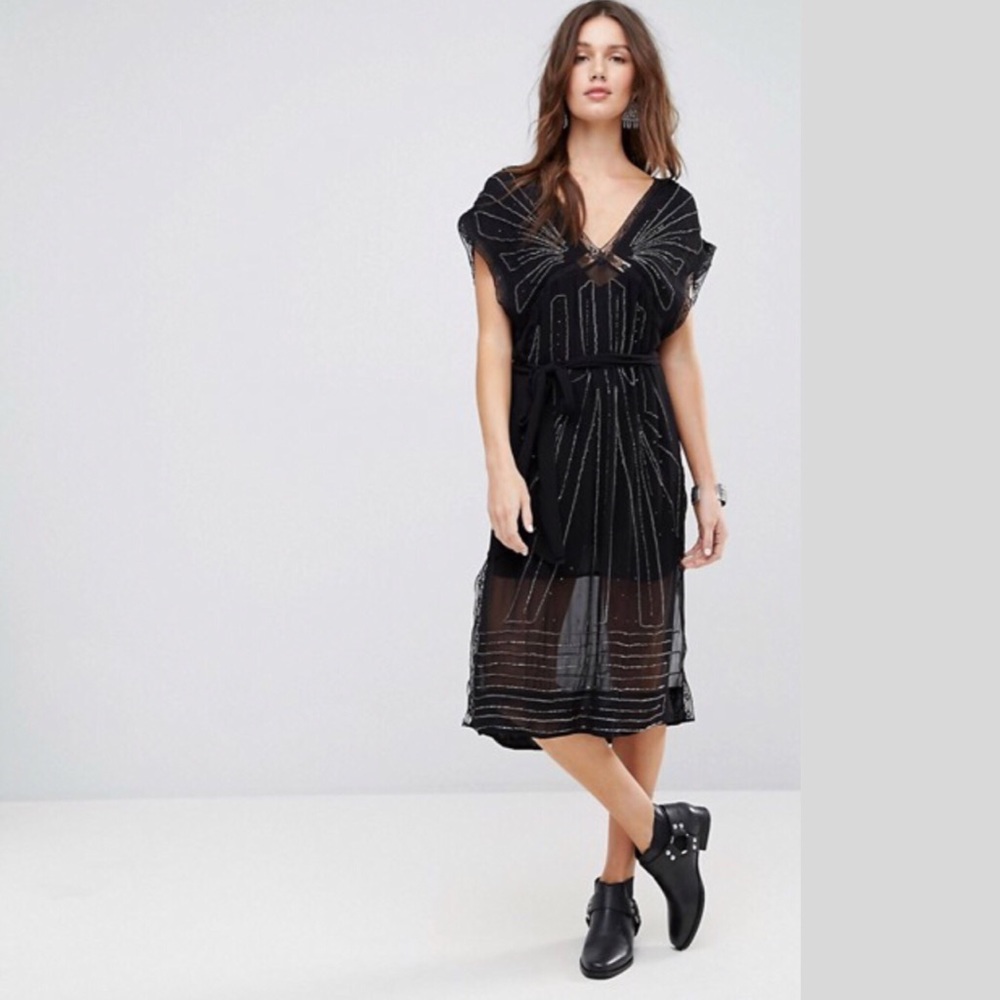 New Free People Sequin Embellished Dress NWT - Picture 3 of 5